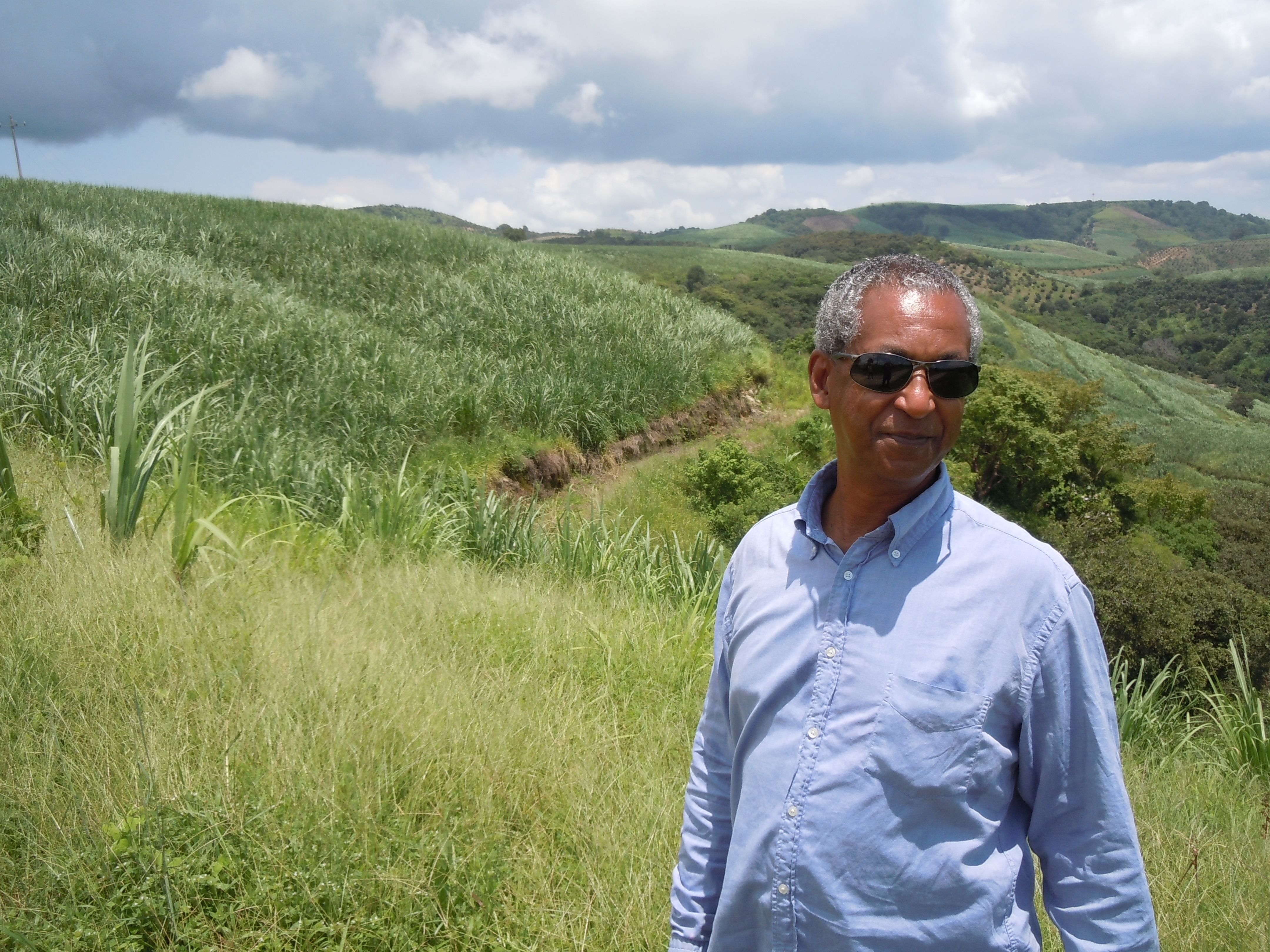 Samson, the owner of Yeti Forestry in Ethiopia, also visited Nayarit in 2014. Pictured here near Compostela, Nayarit, Mexico. He had initally connected with Jim through CQI (the Coffee Quality Institute)